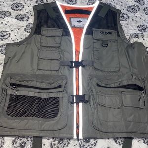 Olive Green Utility Vest Unisex Sz M